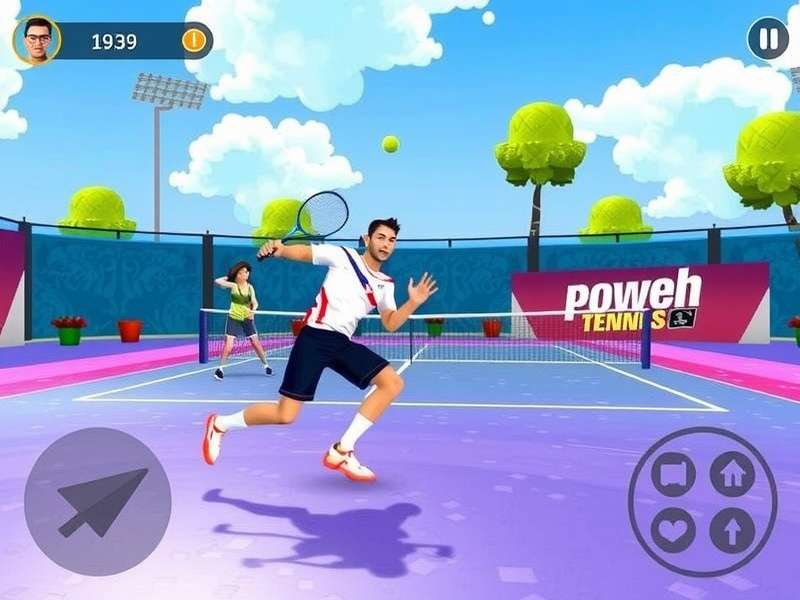 Power Smash Tennis Gameplay Screenshot
